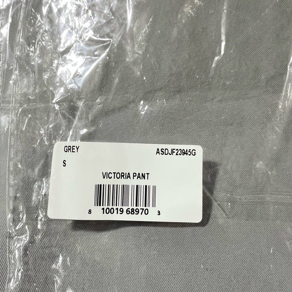 New Area Stars Flare Leg Elastic Waist Trousers Victoria Pant Grey Size Small - Picture 16 of 16